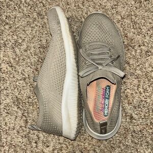 Skechers Gray Knit Sneakers